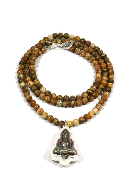 Heaven Eleven - Jaspis met buddha in glas