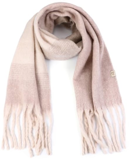 sjaal - beige - 50*180 cm - winter - cadeau tip