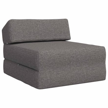 vidaXL - Vouwbare - Sofa - Bed - Lichtgrijs - 60 - x - 70 - x - 41 - cm - Stof
