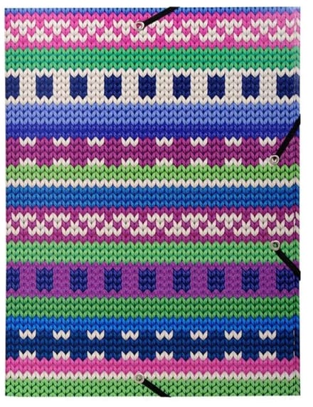 Elastomap - Dossiermap - Exacompta - Mohair - A4 - 55228E - PP - Met Elastieken Groen -Flexibele Kaft