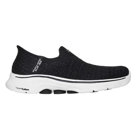 Skechers Dames Go Walk 7 Slip-In Sneakers (Zwart/Wit)