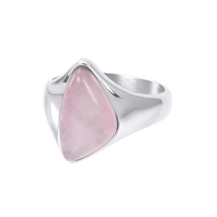 Fame-Rosa-Zilverkleurig-Dames Ring