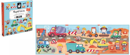 Janod - Magneti Stories - De bouwplaats – Educatieve magneetset