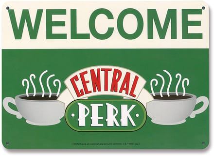 Logoshirt Blechschild Friends - Central Perk - Welcome