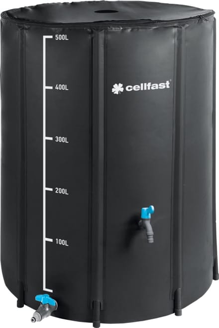Cellfast 52-551 - Regenwatertank - 500L - Opvouwbaar - Kunststof