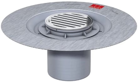 ACO Easy-Flow Opzetstuk D136/ ABS/Raam/Sleufrooster V2A los, 5141.32.00