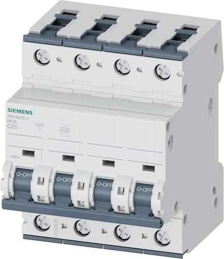Siemens 5SY46257 5SY4625-7 Zekeringautomaat 25 A 230 V, 400 V