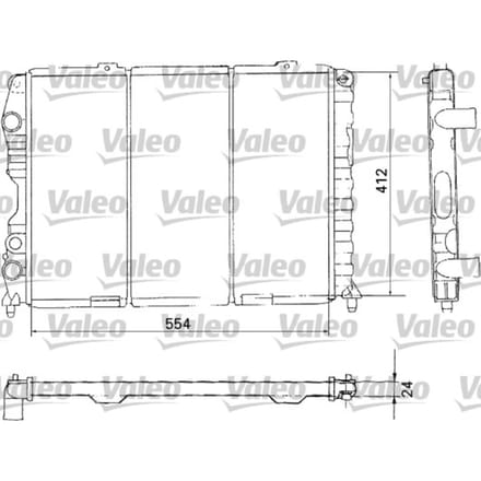 Radiator, motorkoeling VALEO 731283