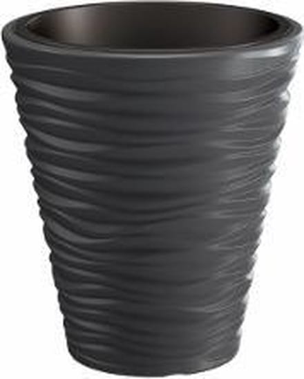 Bloempot Buiten Rond Sand 40cm ANTRACIET Prosperplast