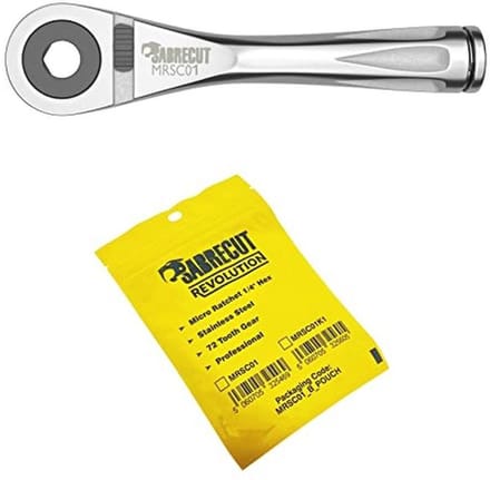 Mini Micro Ratchet 1/4" Hex Professionele 72 Tands Gear Handratelsleutel