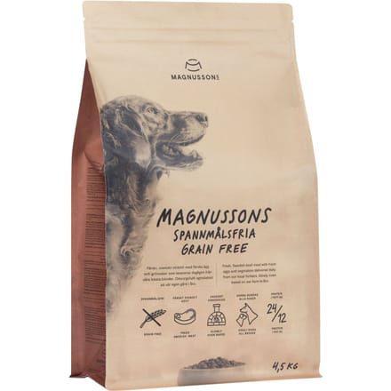 4.5kg Grain Free Magnusson Droog Hondenvoer