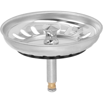 Keukenspoelbak Zeefmand RVS Spoelbak Zeef Bodemstop Combo voor Standaard Afvoeren white