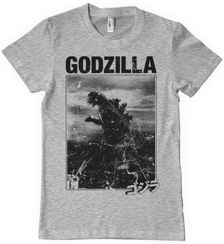Godzilla Vintage T-shirt, heathergrijs