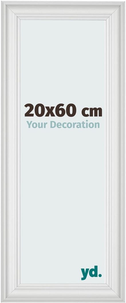 Your Decoration - Fotolijst 20x60 cm - MDF - Wit Geveegd - Lazio
