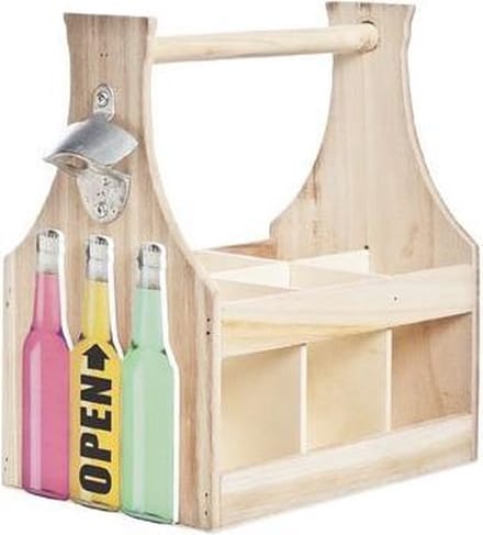 Cosy&Trendy Flessenrek - Open Hout - 28cm x 17cm x 29cm