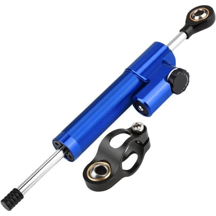 Universele Motorfiets Aluminiumlegering Stuurdemper Stabilisator (Blauw & Zwart) blue