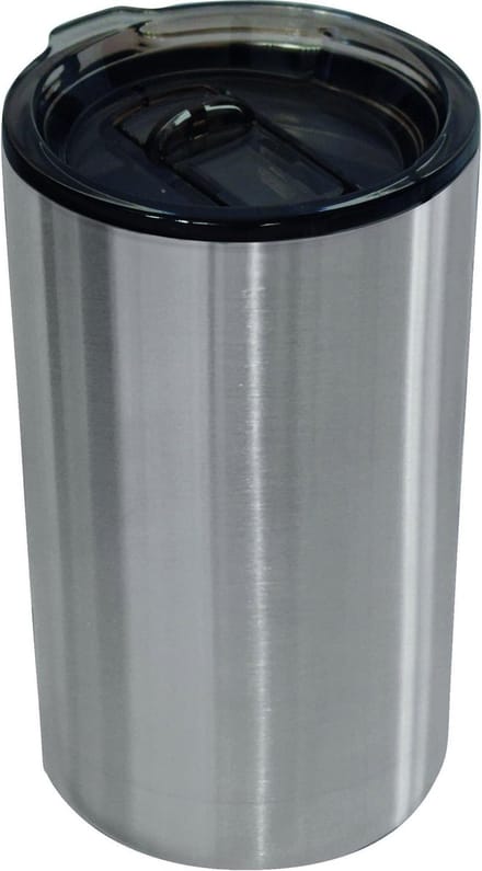 Zak Designs Mono Drinkbeker - Dubbelwandig - 290 ml - Zilverkleurig