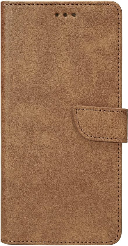 Rixus Bookcase For Samsung Galaxy S24, S25 Light Brown
