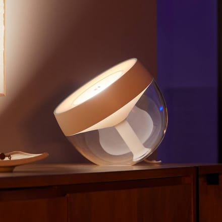 Philips Hue White & Color Ambiance, Iris compatible Bluetooth, Blanc, fonctionne avec Alexa, Google Assistant et Apple Homekit