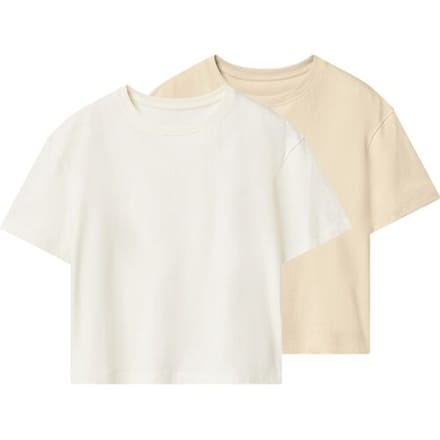 ESMARA KIDS Set van 2 kinder T-shirts (wit/beige, 146/152)
