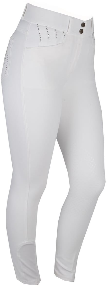 Mondoni Crystal High Waist KG Rijbroek - Maat: 44 - Wit - Polyamide