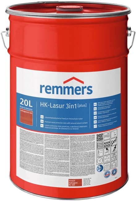 Remmers - HK 3in1 glazuur [plus] 20 l, mahonie