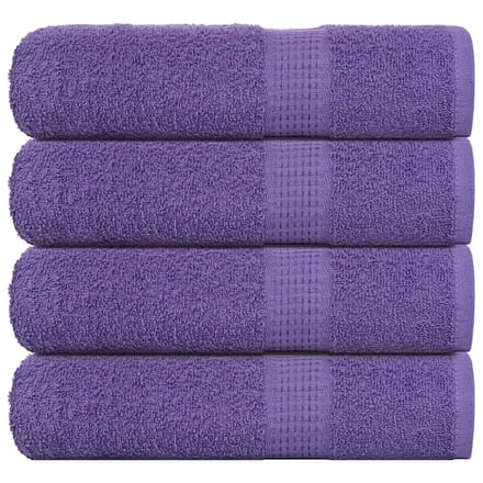 vidaXL - Handdoeken - FROGN - 4 - st - 50x100 - cm - 360 - g/m² - paars