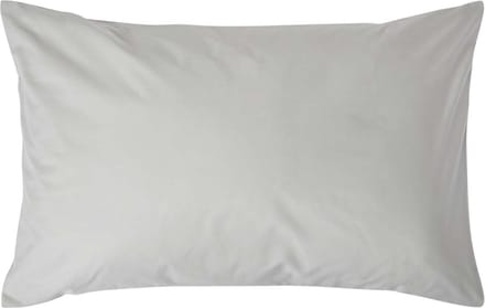 Homescapes Kussensloop 50x75 cm – Zilvergrijs – 100% Egyptisch Perkal Katoen – 200 TC