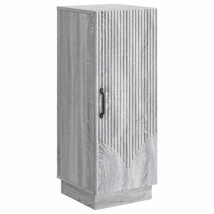 vidaXL - Dressoir - Grijs - sonoma - 33 - x - 34,5 - x - 87 - cm - Bewerkt - hout