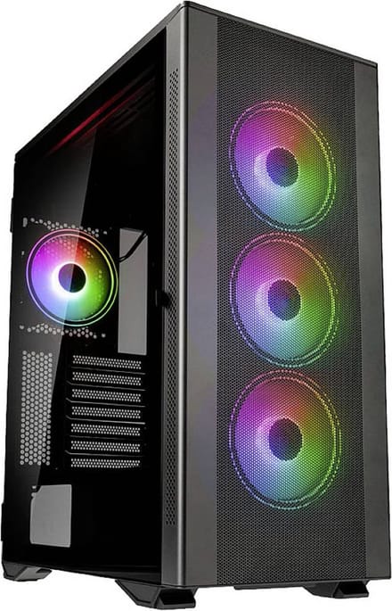 Kolink STRONGHOLD PRISM Midi-tower Gaming-behuizing, Behuizing Zwart