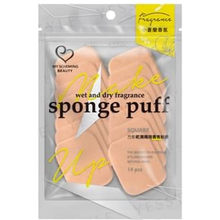 My Scheming - Square Wet & Dry Fragrance Sponge Puff 14 pcs