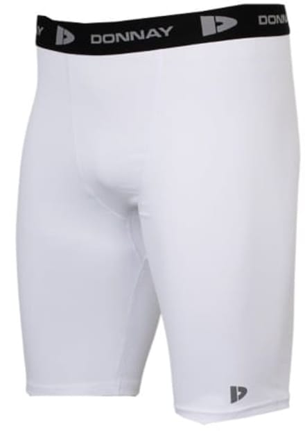 Donnay - Compressie Short - Thermo/Sportshort (23cm) - Heren - White (001) - maat M