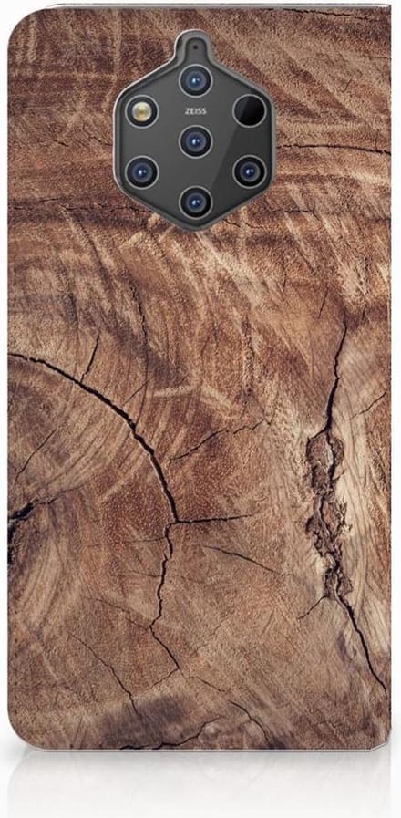 Nokia 9 PureView Book Wallet Case Tree Trunk