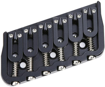 WSC Partsland 6-String Multi Scale Fixed Guitar Bridge - Gitaaronderdeel