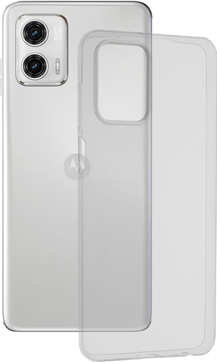 Hoesje geschikt voor Motorola Moto G73 - Techsuit Clear Silicone Back Cover - Transparant