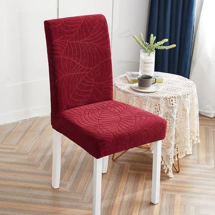 Driedimensionale jacquard stoelhoes voor eetkamer bureau thuis eenvoudige textuur elasticiteit stoelhoezen waterdichte technologie 1 piece