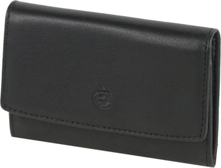 Esquire Logo Portemonnee I Leer 9,5 cm - Jongens - Horizontaal - schwarz