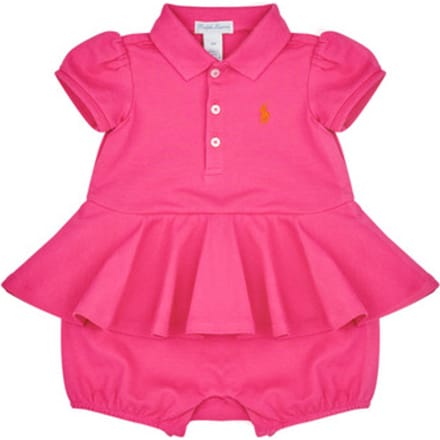 Polo Ralph Lauren  Korte Jurk SS PEPLUM BU-ONE PIECE-SHORTALL