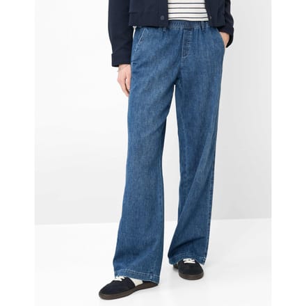Brax Dames Palazzobroek  Style MAINE USED REGULAR BLUE, blauw, maat 36K