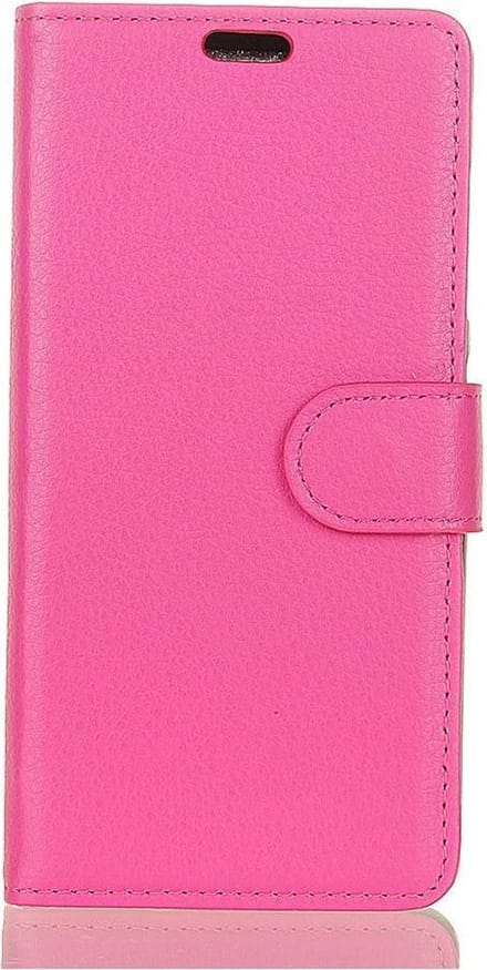 Shop4 - Sony Xperia XA2 Ultra Hoesje - Wallet Case Lychee Roze