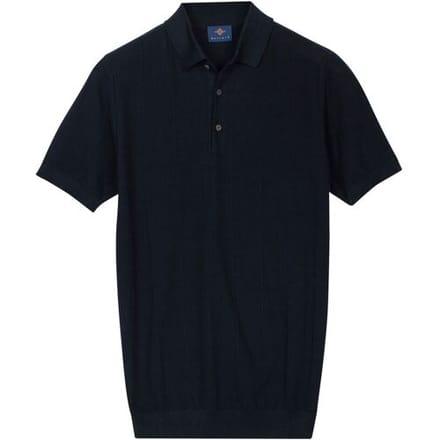 Baileys Polo Structure Drop Needle Tight Knit Short Sleeve Navy / male