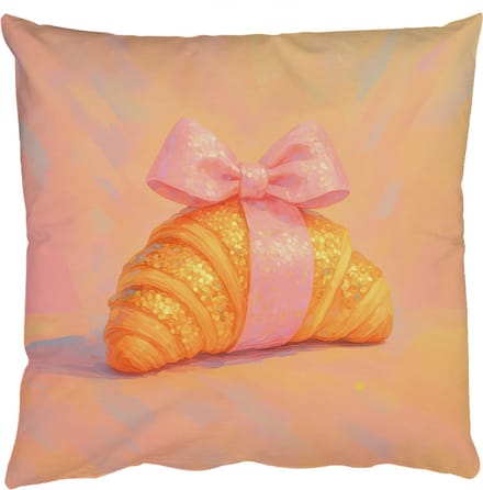 Sierkussens - Kussentjes Woonkamer - 40x40 cm - Croissant - Strik - Roze