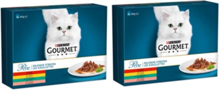 2x Gourmet Perle - Mini Filets in Saus - Kattenvoer - 12x85g