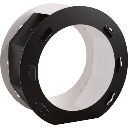 Lantaarn blanco "Rond" - Zwart