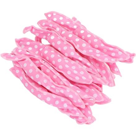 20 stuks haarkrulrollers, flexibele zachte spons, DIY nachtelijke haarstylingtools, roze pink