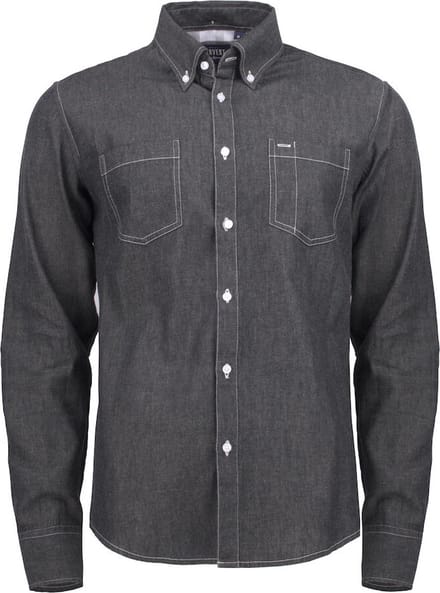 James Harvest HEMD JUPITER 2113035 - denim zwart - L