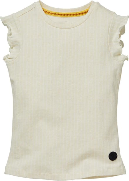 Levv shortsleeve Nicci cream white stripe voor meisjes - maat 92