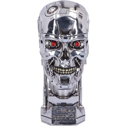 Terminator - Gothic Decoratieve Artikelen - Nemesis Now - 2 - T-800 Head Box - voor Geen - zilverkleurig
