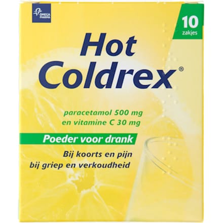 Hot Coldrex - Bij griep en verkoudheid - 10 sachets