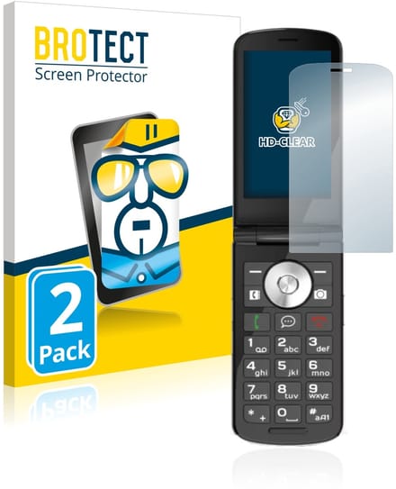 BROTECT - Screenprotector voor Emporia TOUCHsmart.2 - Folie Beschermfolie transparant 2 Stuks